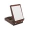 KINGART® Wooden Tabletop Easel Art Box, Adjustable & Portable, Espresso Finish
